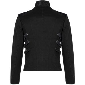 en ligne vente PUNK RAVE Blouson ‘Lycidas’ Noir Et Gris 31