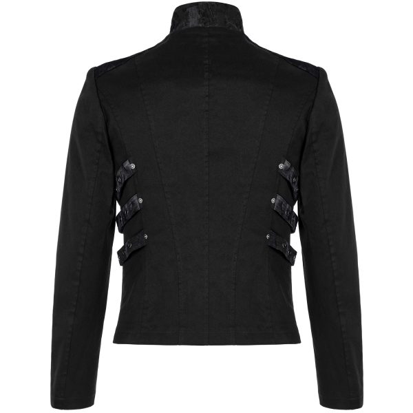 en ligne vente PUNK RAVE Blouson ‘Lycidas’ Noir Et Gris 9