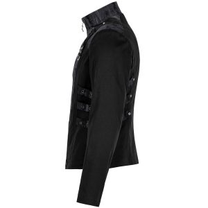 en ligne vente PUNK RAVE Blouson ‘Lycidas’ Noir Et Gris 33