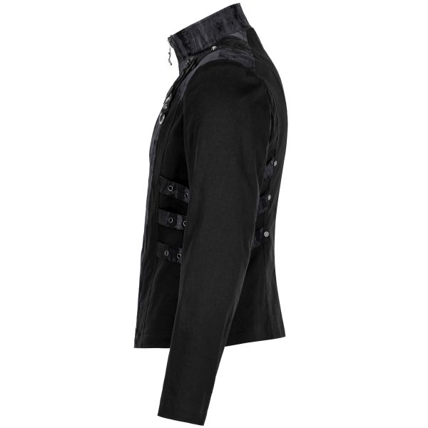 en ligne vente PUNK RAVE Blouson ‘Lycidas’ Noir Et Gris 10