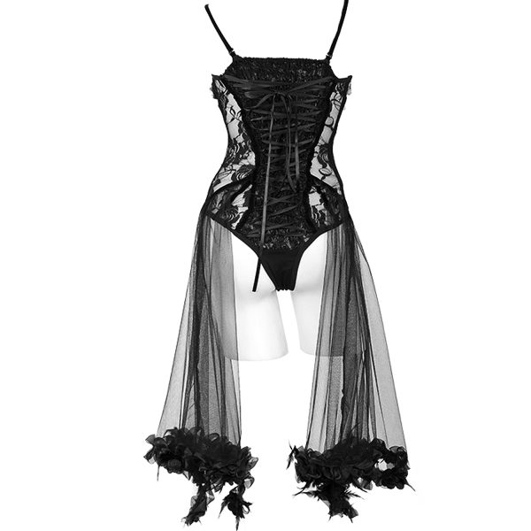 excellents soldes Eva Lady Body Gothique ‘Medusa’ Noir 11
