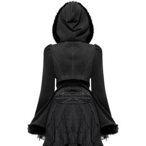 en france Pyon Pyon Boléro Gothic Lolita ‘Melissa’ Noir à Capuche 18