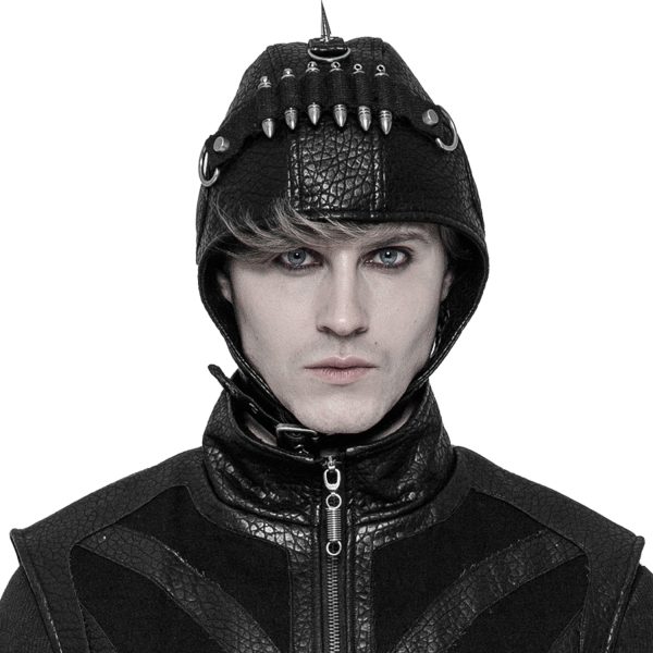 PUNK RAVE Bonnet D’Aviateur ‘Cataclysm’ Noir grande promotion 3