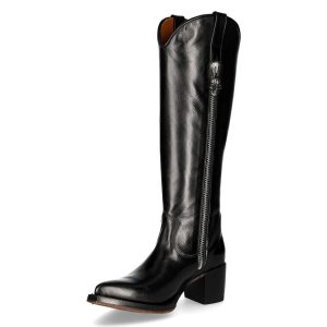 Bottes Hautes New Rock En Cuir Luxor Noir marques pas cher 16