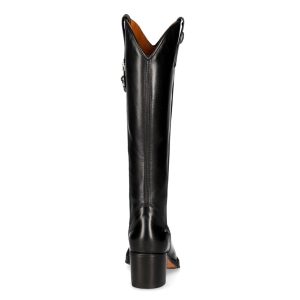 Bottes Hautes New Rock En Cuir Luxor Noir marques pas cher 18