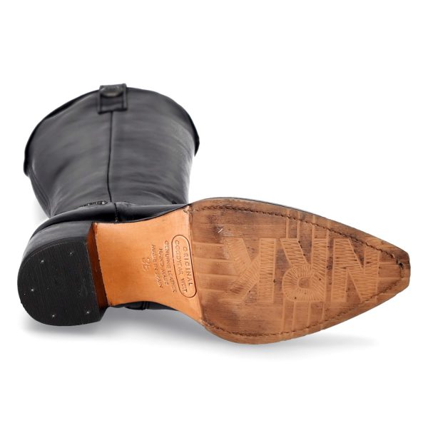 Bottes Hautes New Rock En Cuir Luxor Noir marques pas cher 7