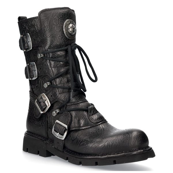 à prix imbattables Bottes New Rock Comfort Light En Cuir Vintage Flower… 3
