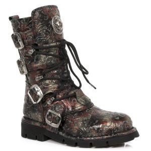 Bottes New Rock Comfort Light En Cuir Vintage Flower… vente pas cher en ligne 11