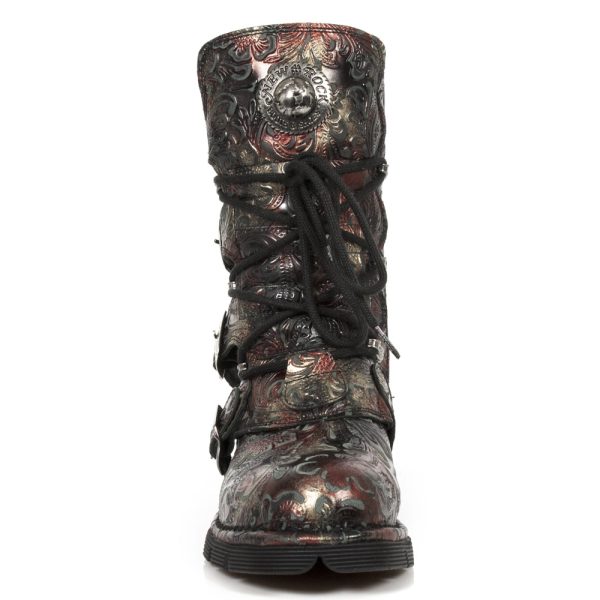 Bottes New Rock Comfort Light En Cuir Vintage Flower… vente pas cher en ligne 4