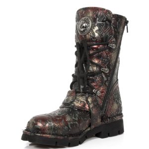 Bottes New Rock Comfort Light En Cuir Vintage Flower… vente pas cher en ligne 15