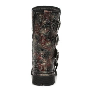 Bottes New Rock Comfort Light En Cuir Vintage Flower… vente pas cher en ligne 17