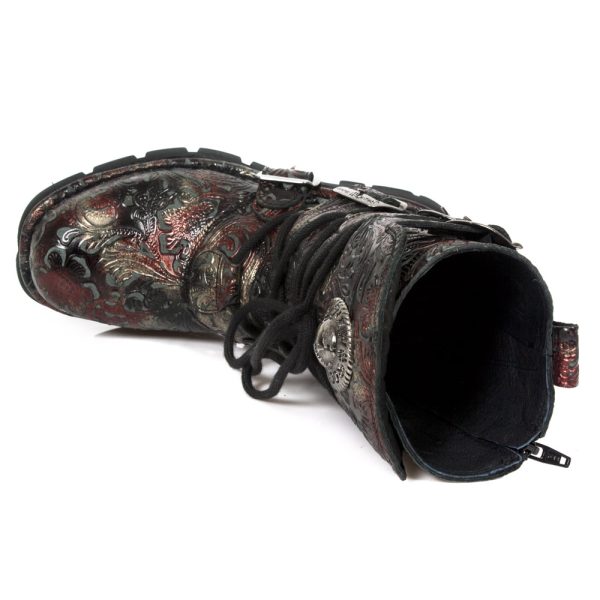 Bottes New Rock Comfort Light En Cuir Vintage Flower… vente pas cher en ligne 8