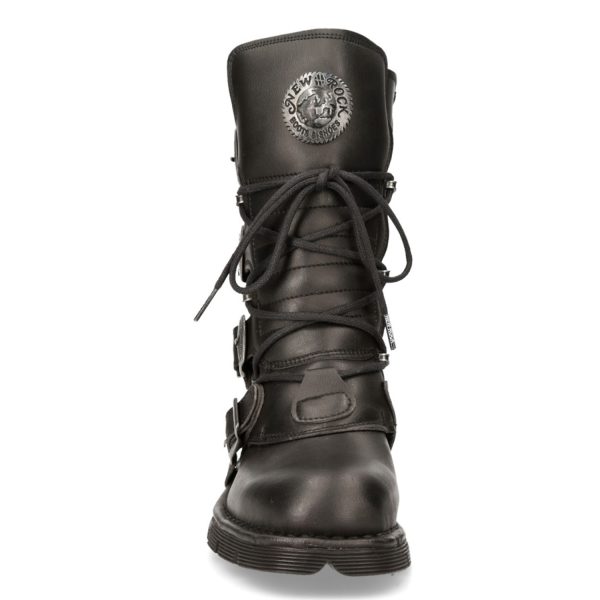 Retour Gratuit Bottes New Rock Comfort Light Vegan Noires 4