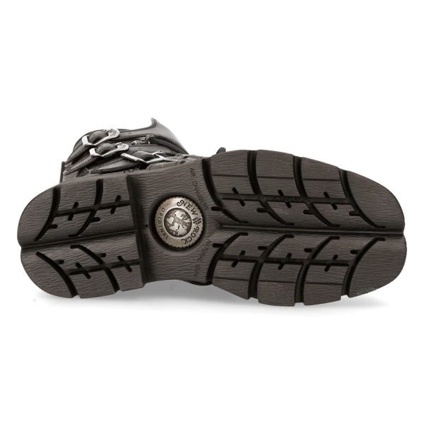 Retour Gratuit Bottes New Rock Comfort Light Vegan Noires 7