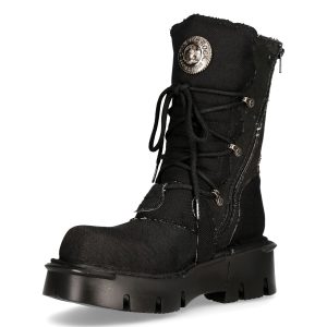 Bottes New Rock Eco Noires france 16