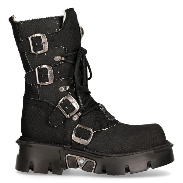 Bottes New Rock Eco Noires france 1