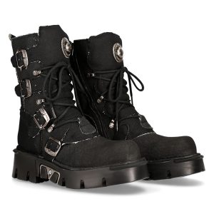 Bottes New Rock Eco Noires france 24
