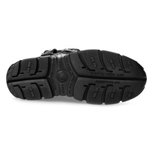 Bottes New Rock Impact En Cuir Noir meilleur service 20