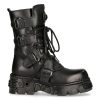 Bottes New Rock Metallic Oxido En Cuir Noir boutique 28