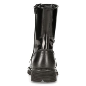 shopping pas cher Bottes New Rock Newmili En Cuir Noir 18