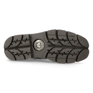 shopping pas cher Bottes New Rock Newmili En Cuir Noir 20
