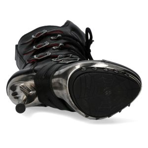 boutiqued en ligne Bottes New Rock Punk En Cuir Nomada Noir 20