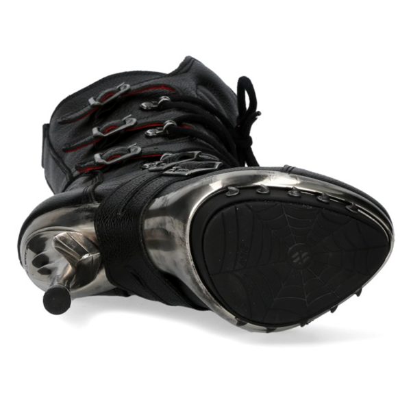 boutiqued en ligne Bottes New Rock Punk En Cuir Nomada Noir 7