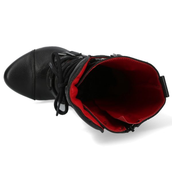 boutiqued en ligne Bottes New Rock Punk En Cuir Nomada Noir 8