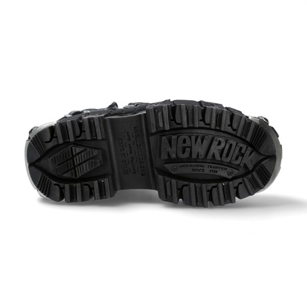 Bottes New Rock Wall En Cuir Itali Et Nomada Noirs magasins pour 7