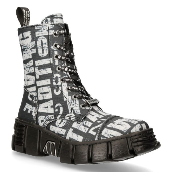 en solde Bottes New Rock Wall Vegan Imprimées 3