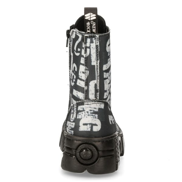 en solde Bottes New Rock Wall Vegan Imprimées 6