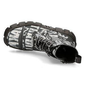 en solde Bottes New Rock Wall Vegan Imprimées 22