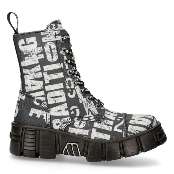 en solde Bottes New Rock Wall Vegan Imprimées 1