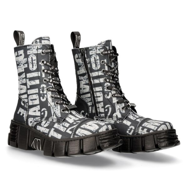 en solde Bottes New Rock Wall Vegan Imprimées 9