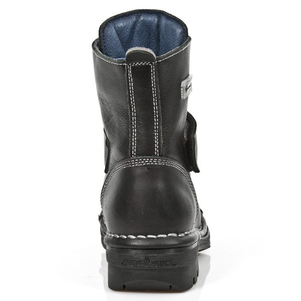 Bottines Enfants New Rock Kid En Cuir Itali Noir Nouvelle tendance 6