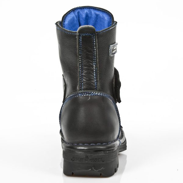 Bottines Enfants New Rock Kid En Cuir Itali Noir… Réductions 6
