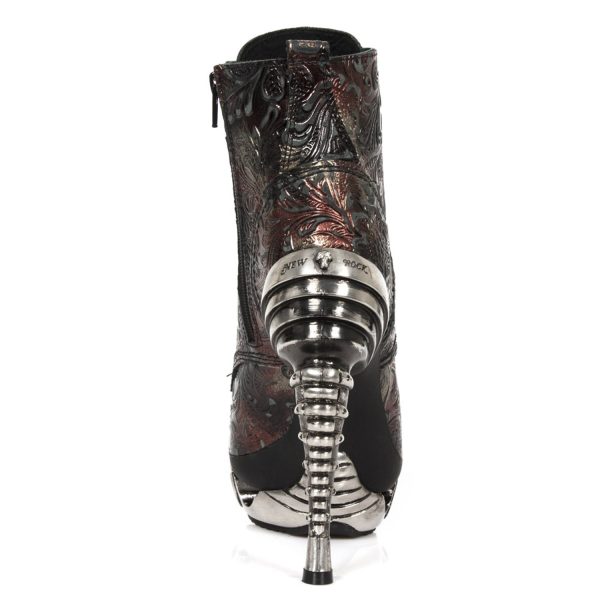 Bottines New Rock Magneto En Cuir Vintage Flower mode pas cher 6