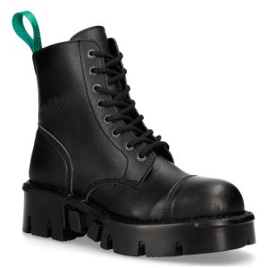 Bottines New Rock Metallic Vegan Noires Livraison internationale 12