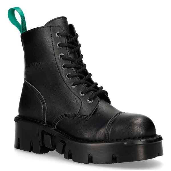 Bottines New Rock Metallic Vegan Noires Livraison internationale 3
