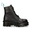Bottines New Rock Metallic Vegan Noires Livraison internationale 26