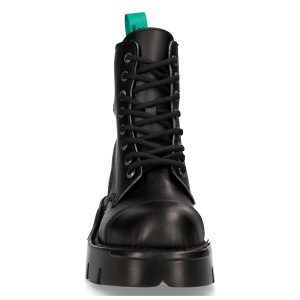 Bottines New Rock Metallic Vegan Noires Livraison internationale 14