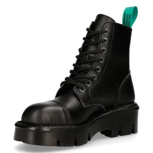 Bottines New Rock Metallic Vegan Noires Livraison internationale 16