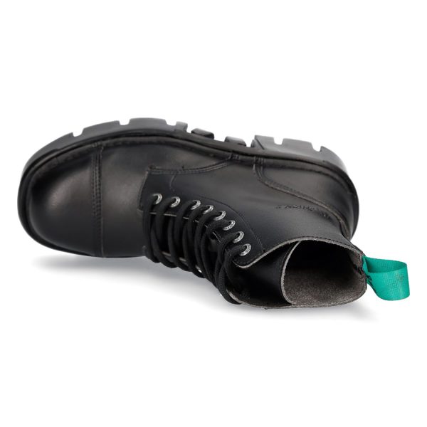 Bottines New Rock Metallic Vegan Noires Livraison internationale 8