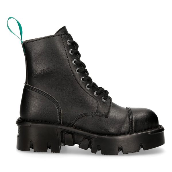 Bottines New Rock Metallic Vegan Noires Livraison internationale 1