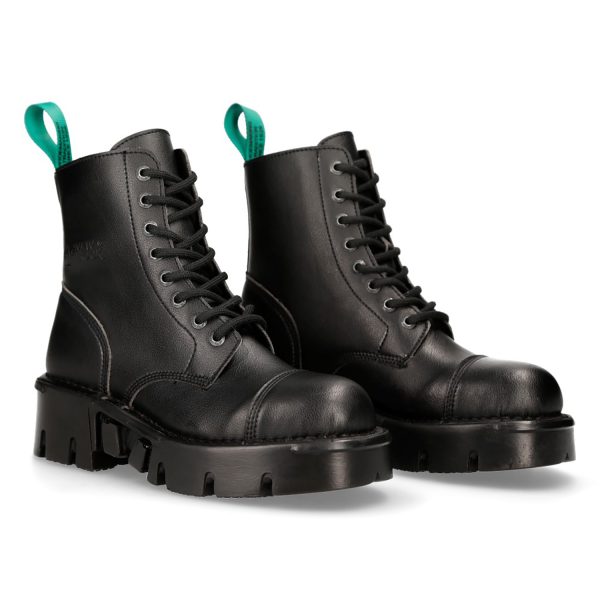 Bottines New Rock Metallic Vegan Noires Livraison internationale 9