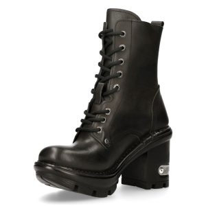 achetez Bottines New Rock Neotyre En Cuir Noir 16