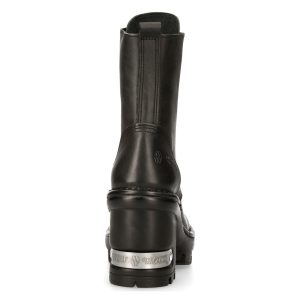 achetez Bottines New Rock Neotyre En Cuir Noir 18