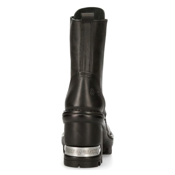 achetez Bottines New Rock Neotyre En Cuir Noir 6