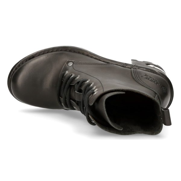 achetez Bottines New Rock Neotyre En Cuir Noir 8