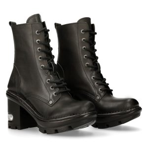 achetez Bottines New Rock Neotyre En Cuir Noir 24